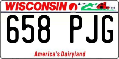 WI license plate 658PJG