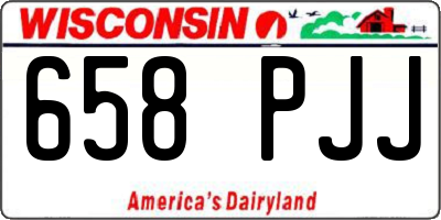 WI license plate 658PJJ
