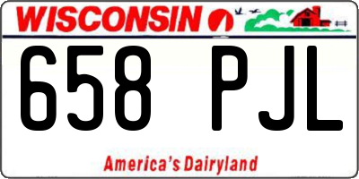 WI license plate 658PJL