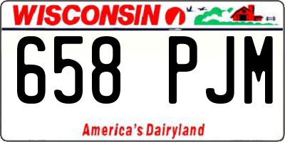 WI license plate 658PJM