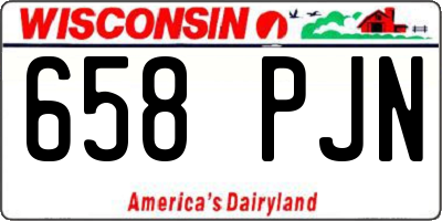 WI license plate 658PJN