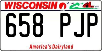 WI license plate 658PJP