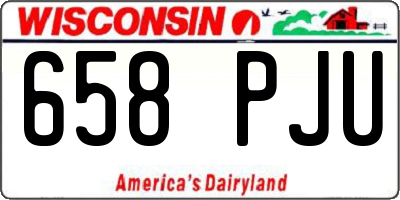 WI license plate 658PJU