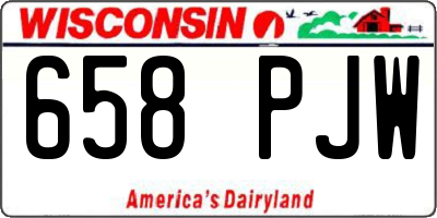 WI license plate 658PJW