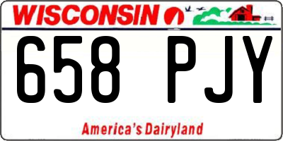 WI license plate 658PJY