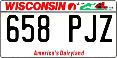WI license plate 658PJZ