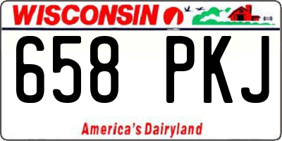 WI license plate 658PKJ