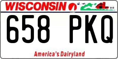 WI license plate 658PKQ