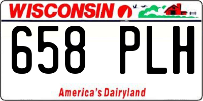 WI license plate 658PLH