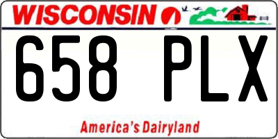 WI license plate 658PLX