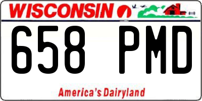 WI license plate 658PMD