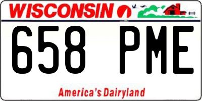 WI license plate 658PME