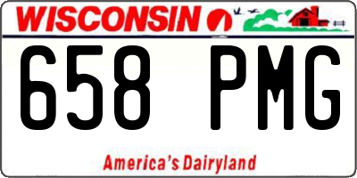 WI license plate 658PMG
