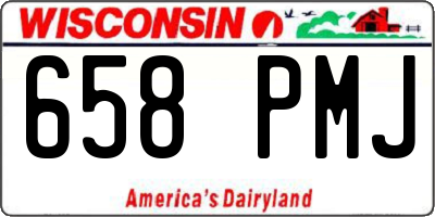 WI license plate 658PMJ