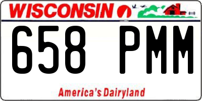 WI license plate 658PMM