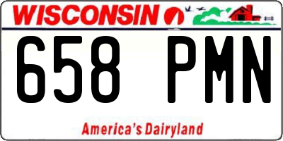 WI license plate 658PMN
