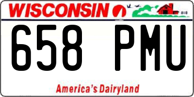 WI license plate 658PMU