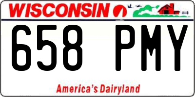 WI license plate 658PMY
