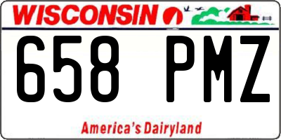 WI license plate 658PMZ