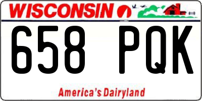 WI license plate 658PQK