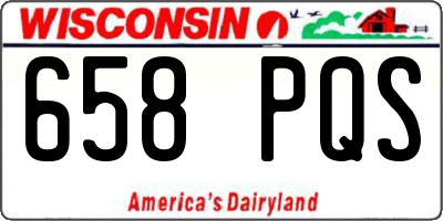 WI license plate 658PQS