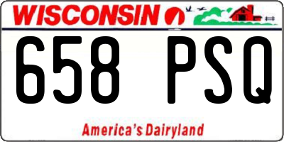 WI license plate 658PSQ