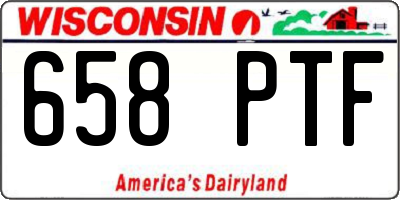 WI license plate 658PTF