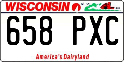 WI license plate 658PXC