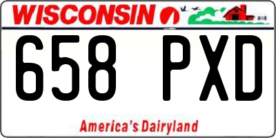 WI license plate 658PXD