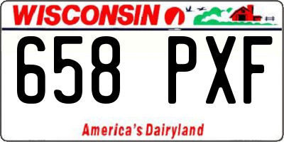 WI license plate 658PXF