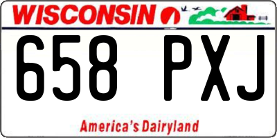 WI license plate 658PXJ