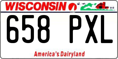WI license plate 658PXL