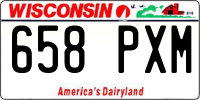 WI license plate 658PXM