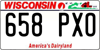 WI license plate 658PXO