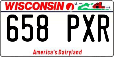 WI license plate 658PXR