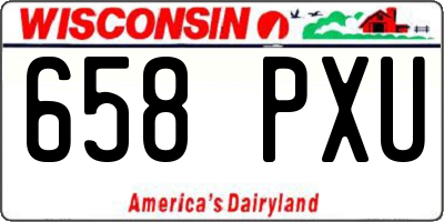 WI license plate 658PXU