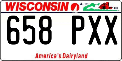 WI license plate 658PXX