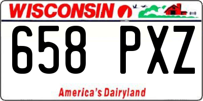WI license plate 658PXZ