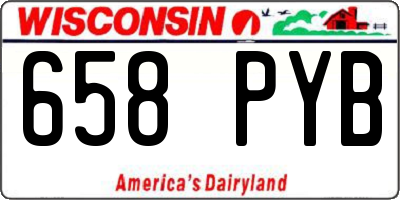WI license plate 658PYB
