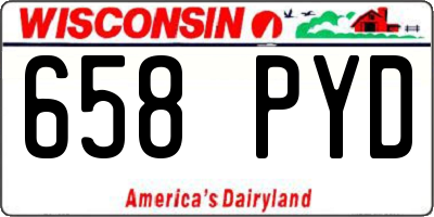 WI license plate 658PYD