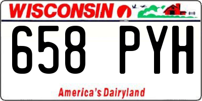 WI license plate 658PYH