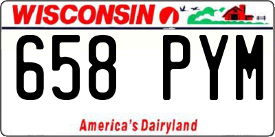 WI license plate 658PYM
