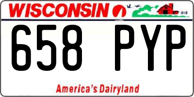 WI license plate 658PYP