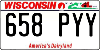 WI license plate 658PYY