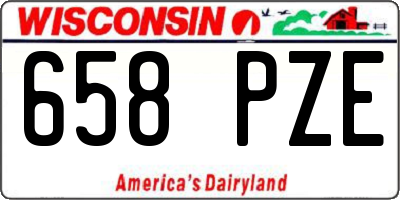 WI license plate 658PZE
