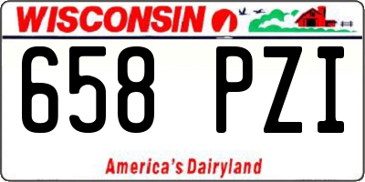 WI license plate 658PZI