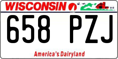 WI license plate 658PZJ