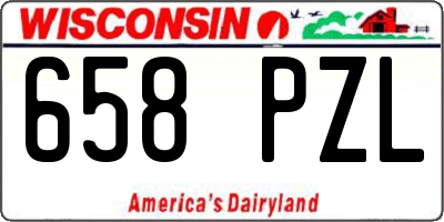 WI license plate 658PZL