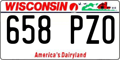 WI license plate 658PZO