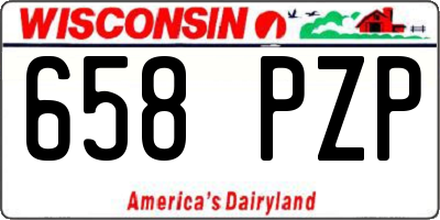 WI license plate 658PZP